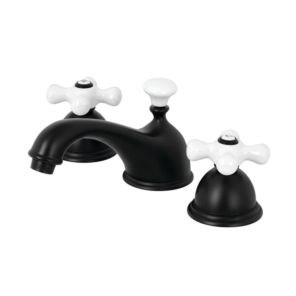 KS3960PX 8" Widespread Bathroom Faucet, Matte Black